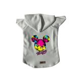 monopetz Kapişonlu Polar Sweatshirt Köpek ve Kedi Kıyafeti & Elbisesi Beyaz Yeni Mickey Mouse 2 M