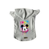 monopetz Kapişonlu Polar Sweatshirt Köpek Ve Kedi Kıyafeti & Elbisesi Beyaz Yeni Mickey Mouse M