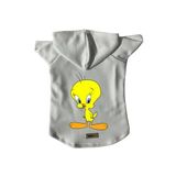 monopetz Kapişonlu Polar Sweatshirt Köpek Ve Kedi Kıyafeti & Elbisesi Beyaz Yeni Tweety M
