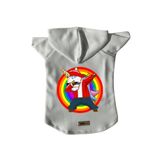 monopetz Kapişonlu Polar Sweatshirt Köpek Ve Kedi Kıyafeti & Elbisesi Beyaz Yeni Unicorn L