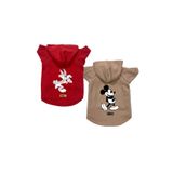 monopetz Kapişonlu Polar Sweatshirt Köpek Ve Kedi Kıyafeti & Elbisesi - Buggs & Mickey 2'li Fırsat Paketi M Beden