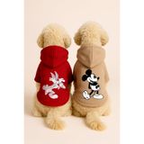 Monopetz Kapişonlu Polar Sweatshirt Köpek Ve Kedi Kıyafeti & Elbisesi - Buggs & Mickey 2'li Fırsat Paketi