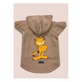 monopetz Kapişonlu Polar Sweatshirt Köpek Ve Kedi Kıyafeti & Elbisesi Garfield Pudra XS