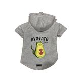 monopetz Kapişonlu Polar Sweatshirt Köpek ve Kedi Kıyafeti & Elbisesi Gri Avogato L