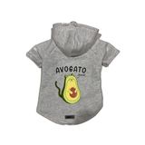 monopetz Kapişonlu Polar Sweatshirt Köpek ve Kedi Kıyafeti & Elbisesi Gri Avogato XS