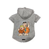 monopetz Kapişonlu Polar Sweatshirt Köpek Ve Kedi Kıyafeti & Elbisesi Gri Barney Fred XS