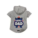 monopetz Kapişonlu Polar Sweatshirt Köpek ve Kedi Kıyafeti & Elbisesi - Gri Best Dad M Beden