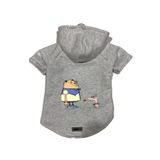 monopetz Kapişonlu Polar Sweatshirt Köpek ve Kedi Kıyafeti & Elbisesi Gri Cando S