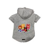 monopetz Kapişonlu Polar Sweatshirt Köpek ve Kedi Kıyafeti & Elbisesi Gri Cando003 XL