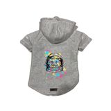 monopetz Kapişonlu Polar Sweatshirt Köpek Ve Kedi Kıyafeti & Elbisesi Gri City 26 M