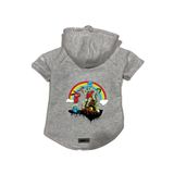 monopetz Kapişonlu Polar Sweatshirt Köpek ve Kedi Kıyafeti & Elbisesi Gri City 28 S