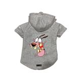 monopetz Kapişonlu Polar Sweatshirt Köpek ve Kedi Kıyafeti & Elbisesi Gri Courage XS