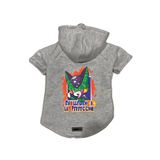 monopetz Kapişonlu Polar Sweatshirt Köpek ve Kedi Kıyafeti & Elbisesi Gri DBZ 05 S