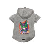 monopetz Kapişonlu Polar Sweatshirt Köpek ve Kedi Kıyafeti & Elbisesi Gri DBZ 05 XL