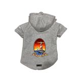 monopetz Kapişonlu Polar Sweatshirt Köpek ve Kedi Kıyafeti & Elbisesi Gri Deniz Feneri XS