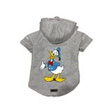monopetz Kapişonlu Polar Sweatshirt Köpek Ve Kedi Kıyafeti & Elbisesi Gri Donald S