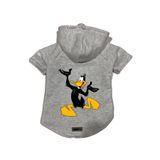 monopetz Kapişonlu Polar Sweatshirt Köpek ve Kedi Kıyafeti & Elbisesi Gri Duffy S