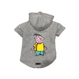 monopetz Kapişonlu Polar Sweatshirt Köpek ve Kedi Kıyafeti & Elbisesi Gri Ed L