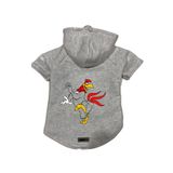 monopetz Kapişonlu Polar Sweatshirt Köpek ve Kedi Kıyafeti & Elbisesi Gri Fog Horn L