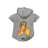 monopetz Kapişonlu Polar Sweatshirt Köpek ve Kedi Kıyafeti & Elbisesi Gri Hong Kong S
