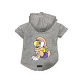 monopetz Kapişonlu Polar Sweatshirt Köpek ve Kedi Kıyafeti & Elbisesi Gri Lola L