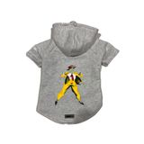 monopetz Kapişonlu Polar Sweatshirt Köpek ve Kedi Kıyafeti & Elbisesi Gri Mask L