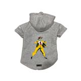 monopetz Kapişonlu Polar Sweatshirt Köpek ve Kedi Kıyafeti & Elbisesi Gri Mask XL