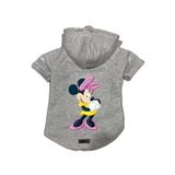 monopetz Kapişonlu Polar Sweatshirt Köpek ve Kedi Kıyafeti & Elbisesi Gri Minnie M