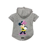 monopetz Kapişonlu Polar Sweatshirt Köpek ve Kedi Kıyafeti & Elbisesi Gri Minnie XL