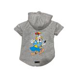 monopetz Kapişonlu Polar Sweatshirt Köpek ve Kedi Kıyafeti & Elbisesi Gri Palyaço L