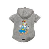 monopetz Kapişonlu Polar Sweatshirt Köpek ve Kedi Kıyafeti & Elbisesi Gri Palyaço M