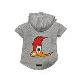 monopetz Kapişonlu Polar Sweatshirt Köpek ve Kedi Kıyafeti & Elbisesi Gri Pica Pau M