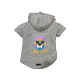 monopetz Kapişonlu Polar Sweatshirt Köpek ve Kedi Kıyafeti & Elbisesi Gri Radical S