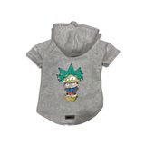 monopetz Kapişonlu Polar Sweatshirt Köpek Ve Kedi Kıyafeti & Elbisesi Gri Rick And Morty XL