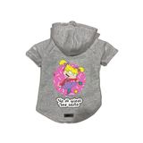 monopetz Kapişonlu Polar Sweatshirt Köpek ve Kedi Kıyafeti & Elbisesi Gri Rugrats Angelica M