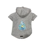 monopetz Kapişonlu Polar Sweatshirt Köpek ve Kedi Kıyafeti & Elbisesi Gri Scuerou L