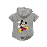 monopetz Kapişonlu Polar Sweatshirt Köpek ve Kedi Kıyafeti & Elbisesi Gri Yeni Mickey L