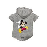 monopetz Kapişonlu Polar Sweatshirt Köpek ve Kedi Kıyafeti & Elbisesi Gri Yeni Mickey M