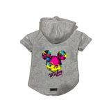 monopetz Kapişonlu Polar Sweatshirt Köpek ve Kedi Kıyafeti & Elbisesi Gri Yeni Mickey Mouse 2 M