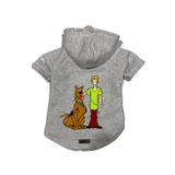monopetz Kapişonlu Polar Sweatshirt Köpek Ve Kedi Kıyafeti & Elbisesi Gri Yeni Scooby Doo XS