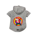 monopetz Kapişonlu Polar Sweatshirt Köpek Ve Kedi Kıyafeti & Elbisesi Gri Yeni Unicorn XS