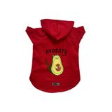 monopetz Kapişonlu Polar Sweatshirt Köpek ve Kedi Kıyafeti & Elbisesi Kırmızı Avogato S