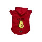 monopetz Kapişonlu Polar Sweatshirt Köpek ve Kedi Kıyafeti & Elbisesi Kırmızı Avogato XS