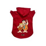 monopetz Kapişonlu Polar Sweatshirt Köpek Ve Kedi Kıyafeti & Elbisesi Kırmızı Barney Fred L
