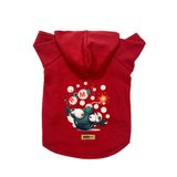 monopetz Kapişonlu Polar Sweatshirt Köpek ve Kedi Kıyafeti & Elbisesi - Kırmızı Boomb M Beden