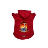 monopetz Kapişonlu Polar Sweatshirt Köpek ve Kedi Kıyafeti & Elbisesi Kırmızı Deniz Feneri S