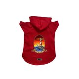 monopetz Kapişonlu Polar Sweatshirt Köpek ve Kedi Kıyafeti & Elbisesi Kırmızı Deniz Feneri XL