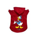 monopetz Kapişonlu Polar Sweatshirt Köpek Ve Kedi Kıyafeti & Elbisesi Kırmızı Donald S