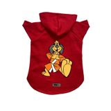monopetz Kapişonlu Polar Sweatshirt Köpek ve Kedi Kıyafeti & Elbisesi Kırmızı Hong Kong L