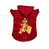 monopetz Kapişonlu Polar Sweatshirt Köpek ve Kedi Kıyafeti & Elbisesi Kırmızı Hong Kong M